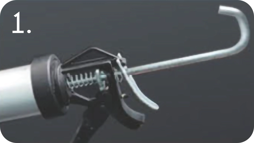 Step 1: Sealant gun mechanism