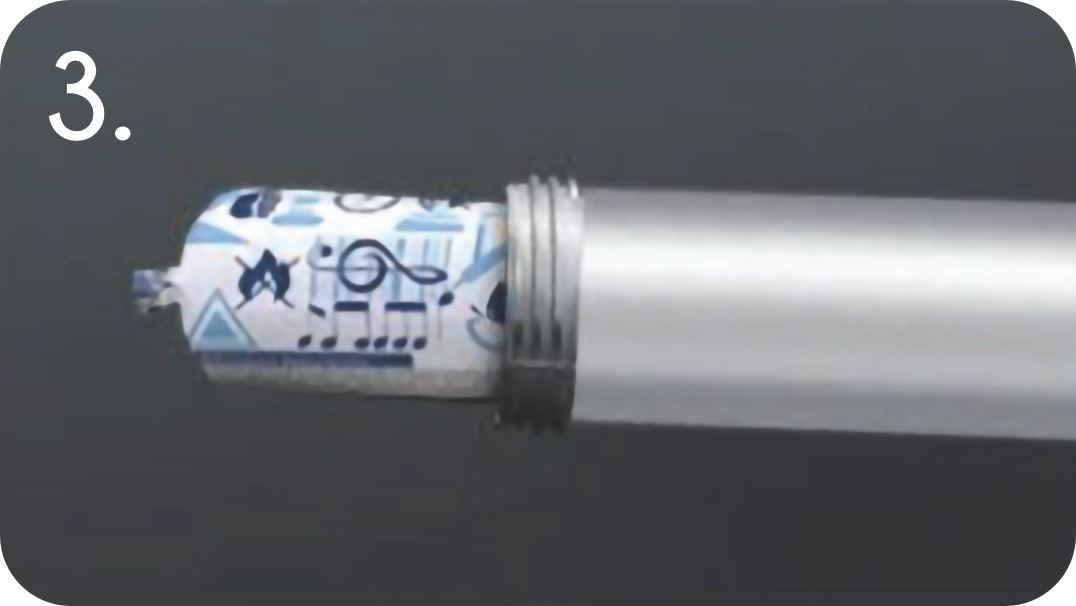 Step 3: Insert sealant tube into gun