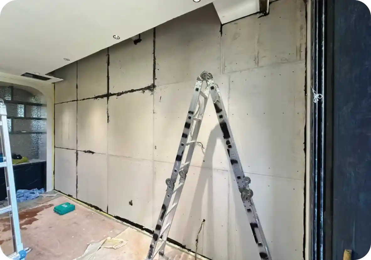 SG-C10 ceiling installation in progress