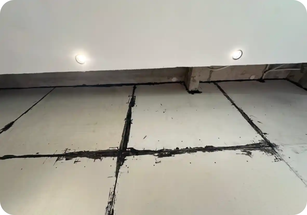 Room with SG-C10 acoustic treatment