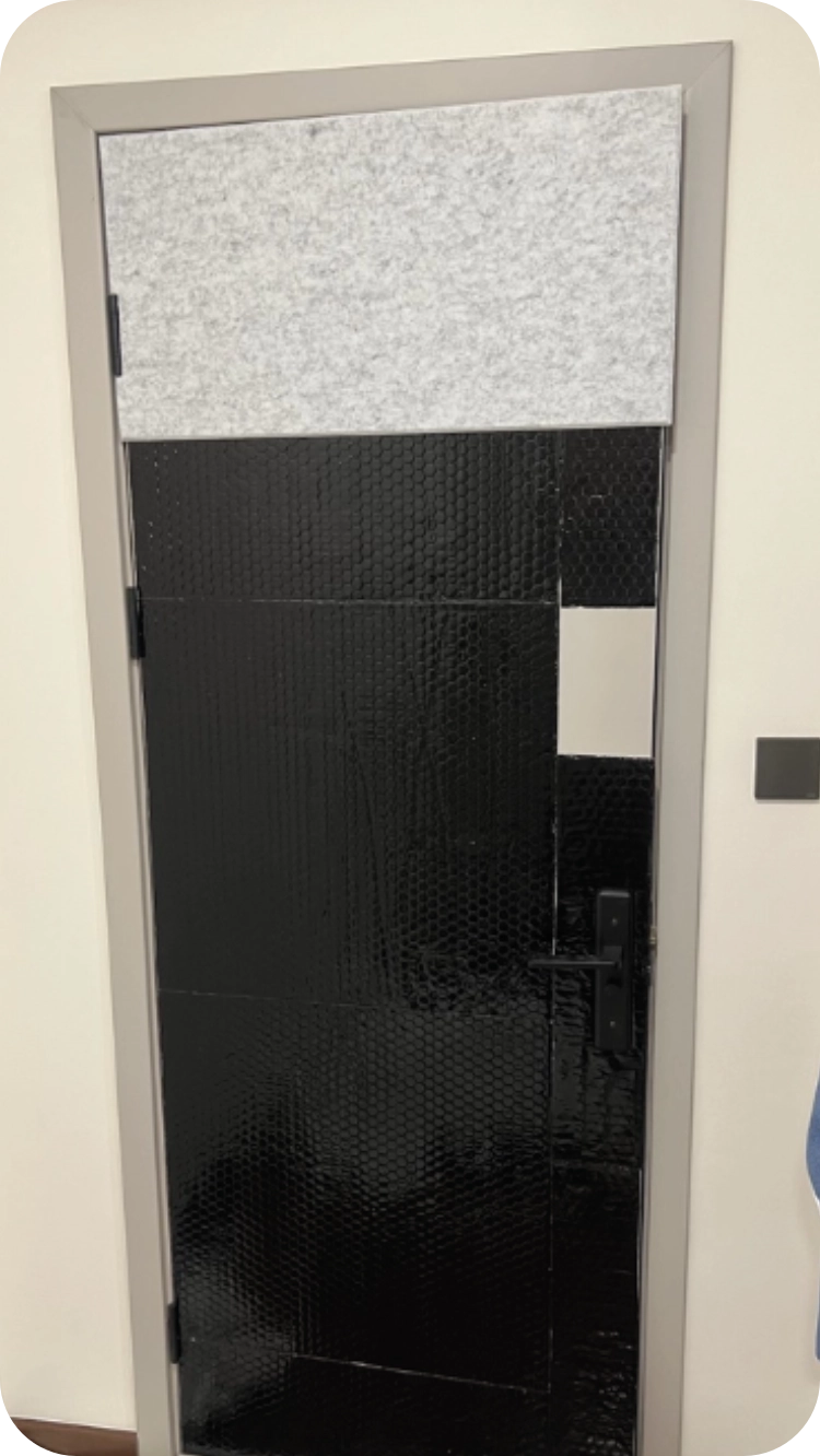 SG-DM612B damping pad applied to gypsum board