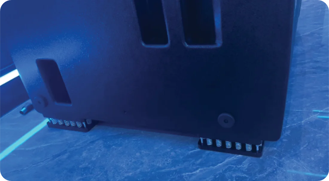 SG-SD10 damping pads installed under subwoofer in entertainment venue